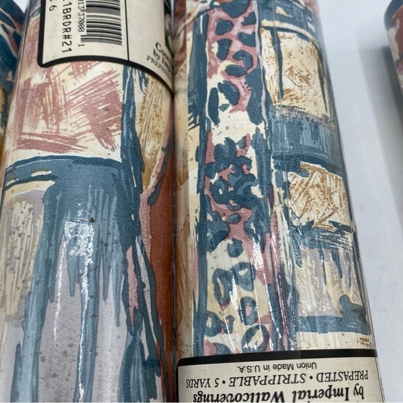 Croscill Coordinated Borders Imperial Wallcoverings Vintage 5 Yds Each Abstract - Picture 6 of 7